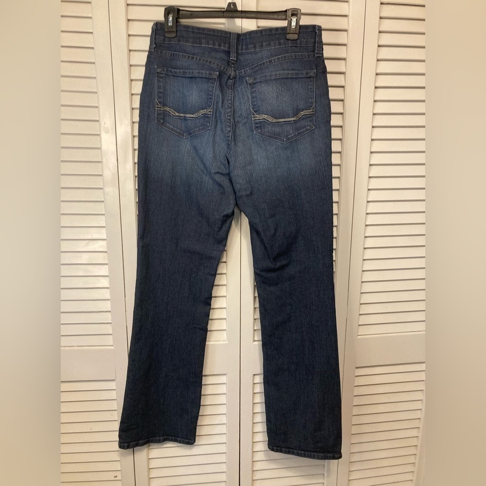 NYDJ Woman’s Bootcut Blue Denim Studded Pocket Jeans Size 10 - Picture 8 of 12